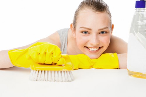Domestic cleaning visit in Camden with attention to floors and surfaces