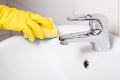Local team carrying out a builders clean in a Camden commercial space