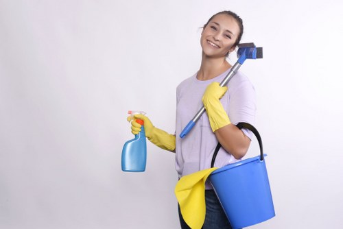 Detailed post-renovation cleaning of kitchen surfaces and fixtures