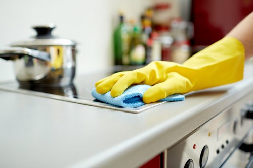 Professional cleaning of a Camden office reception area
