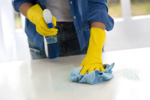 Cleaning shared kitchen and communal office space in Camden